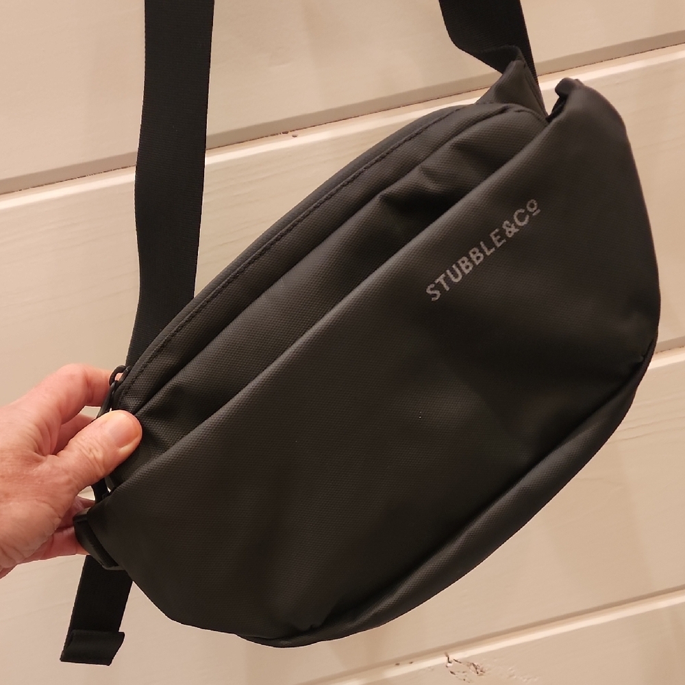 NWOT Stubble & Co Black Crossbody Belt Bag - NEVER USED